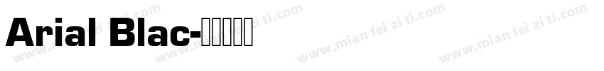 Arial Blac字体转换